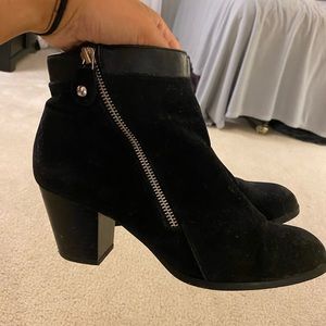 Black booties size 8